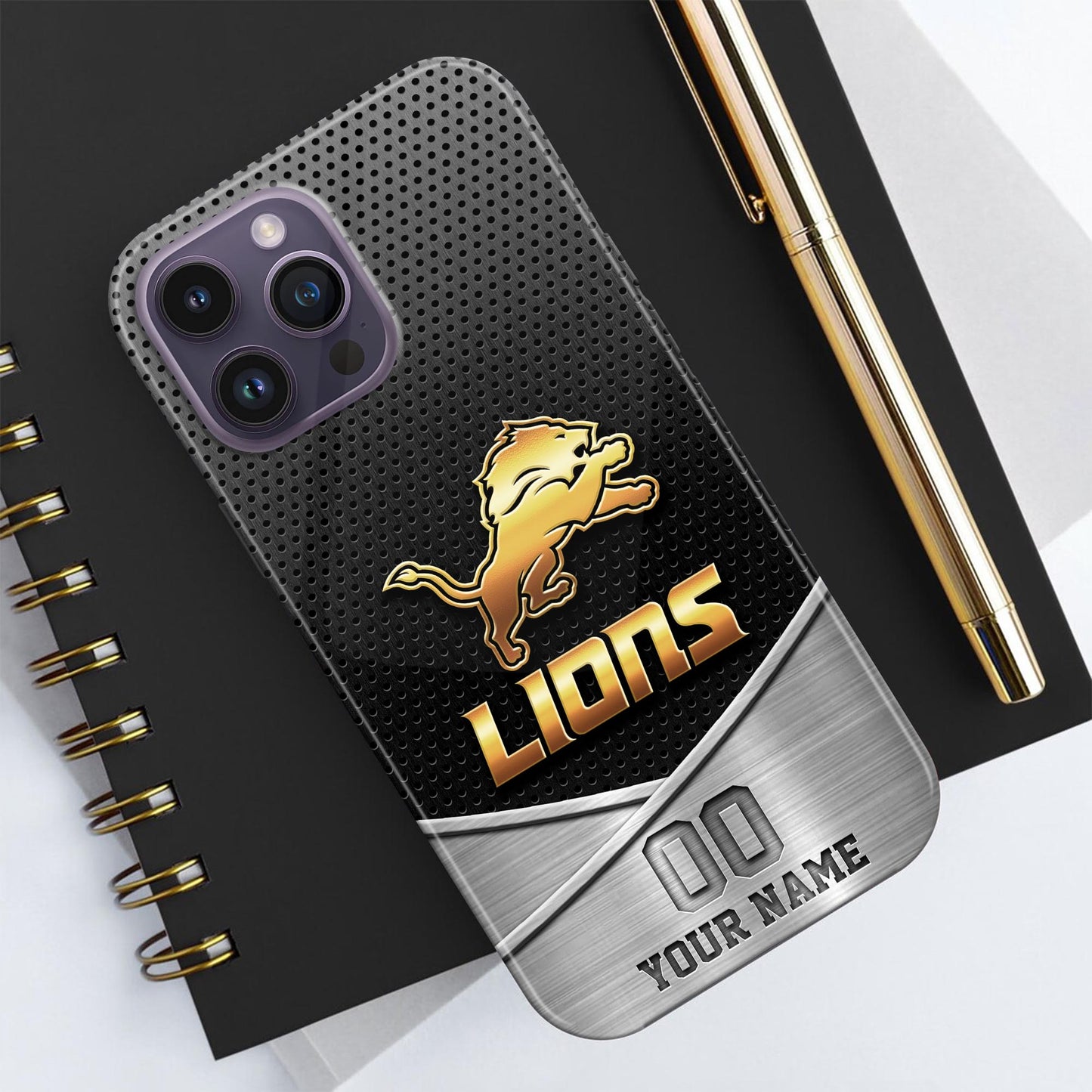 Detroit Lions Personalized Phone Case BGPC068