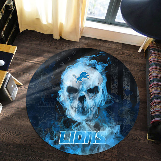 Detroit Lions Round Rug 200