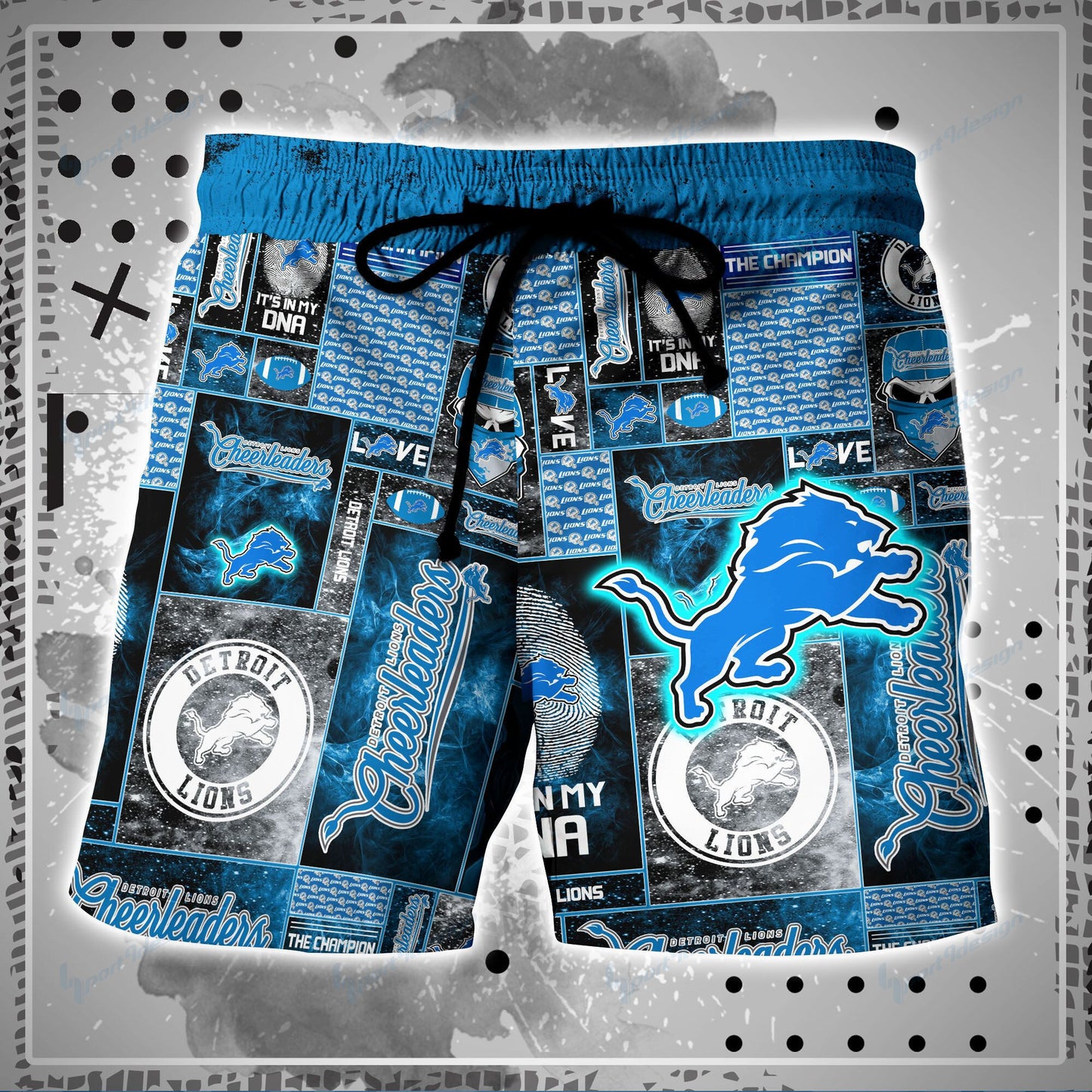 Detroit Lions Shirt and Shorts BG97