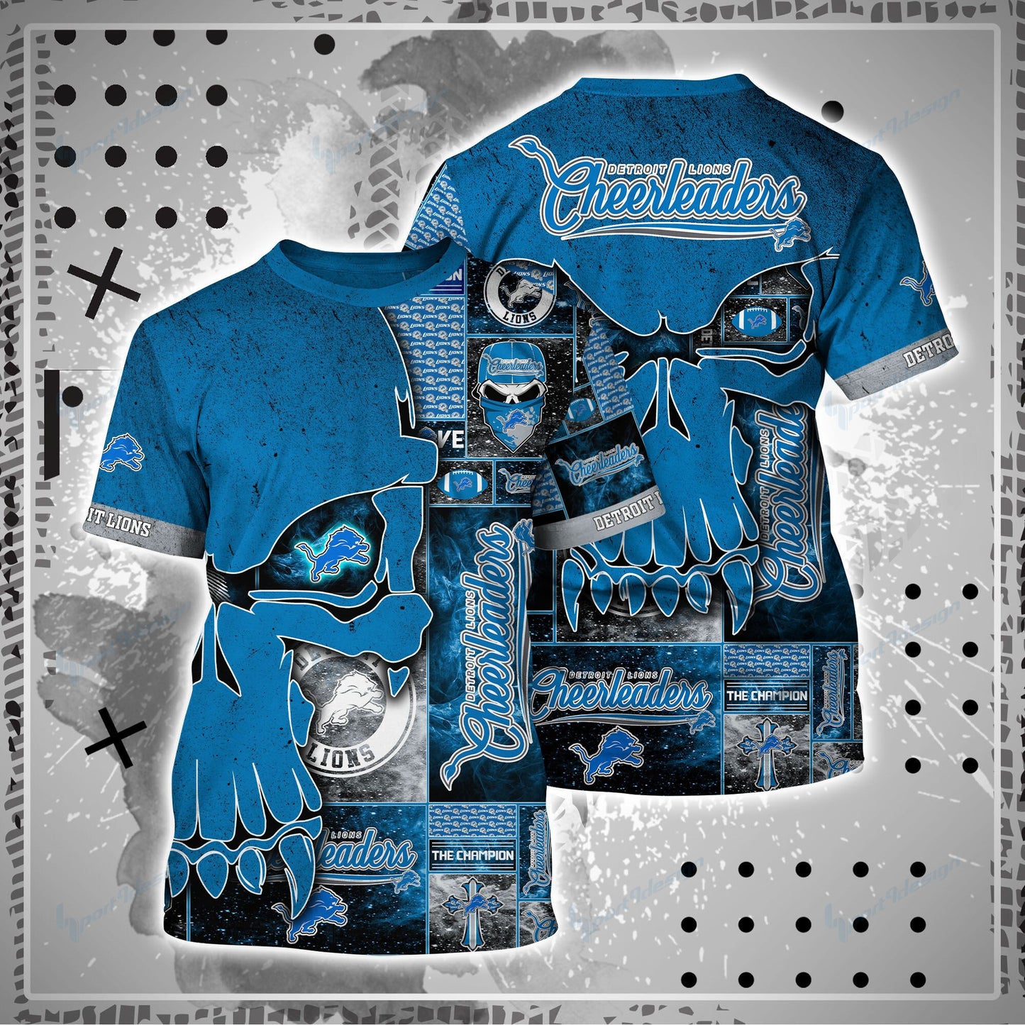 Detroit Lions Shirt and Shorts BG97