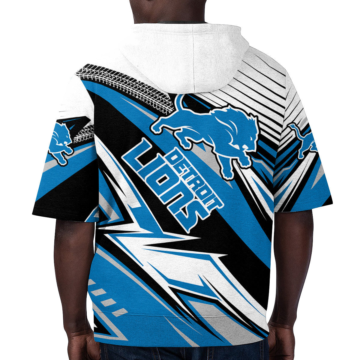 Detroit Lions Short Sleeve Hoodie BG45