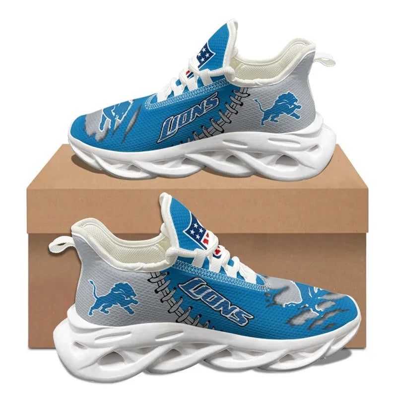 Detroit Lions Sneakers 3D Yezy Running Shoes