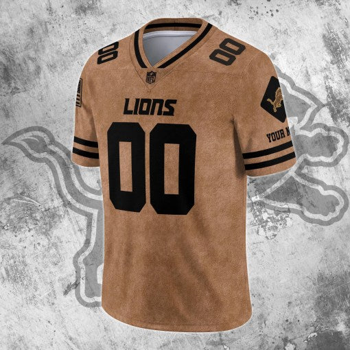 Detroit Lions Personalized V-neck Football Jersey Sport Gifts For Fan AZCVFJ075
