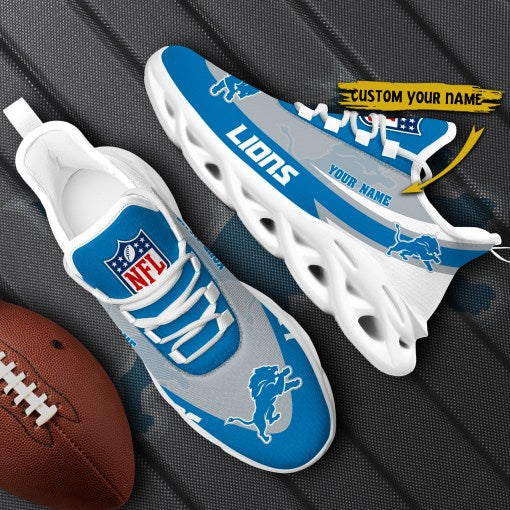 Detroit Lions Personalized Yezy Running Sneakers SPDMS794
