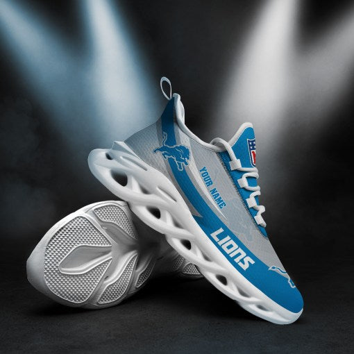 Detroit Lions Personalized Yezy Running Sneakers SPDMS794