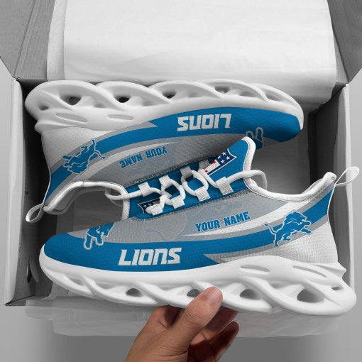 Detroit Lions Personalized Yezy Running Sneakers SPDMS794