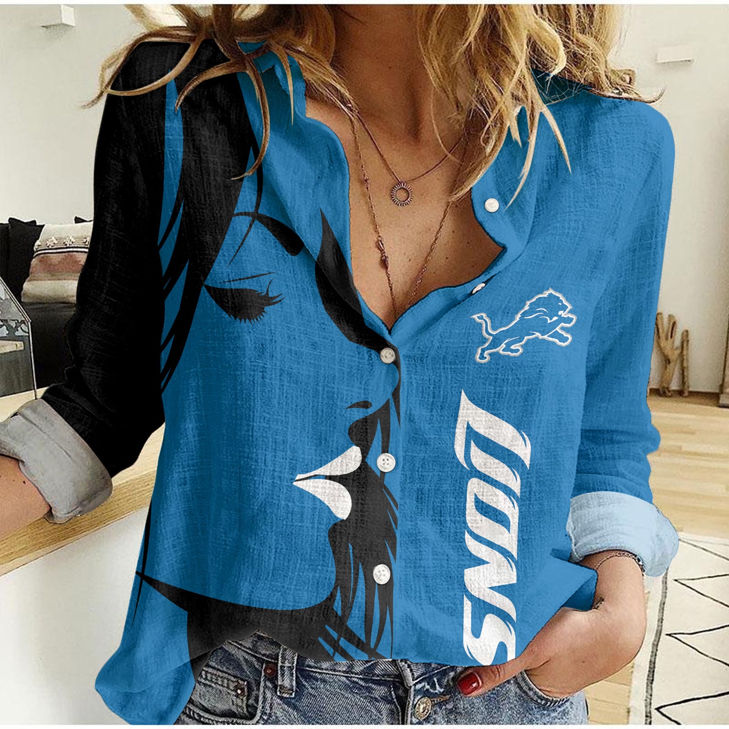 Detroit Lions Woman Shirt BG88