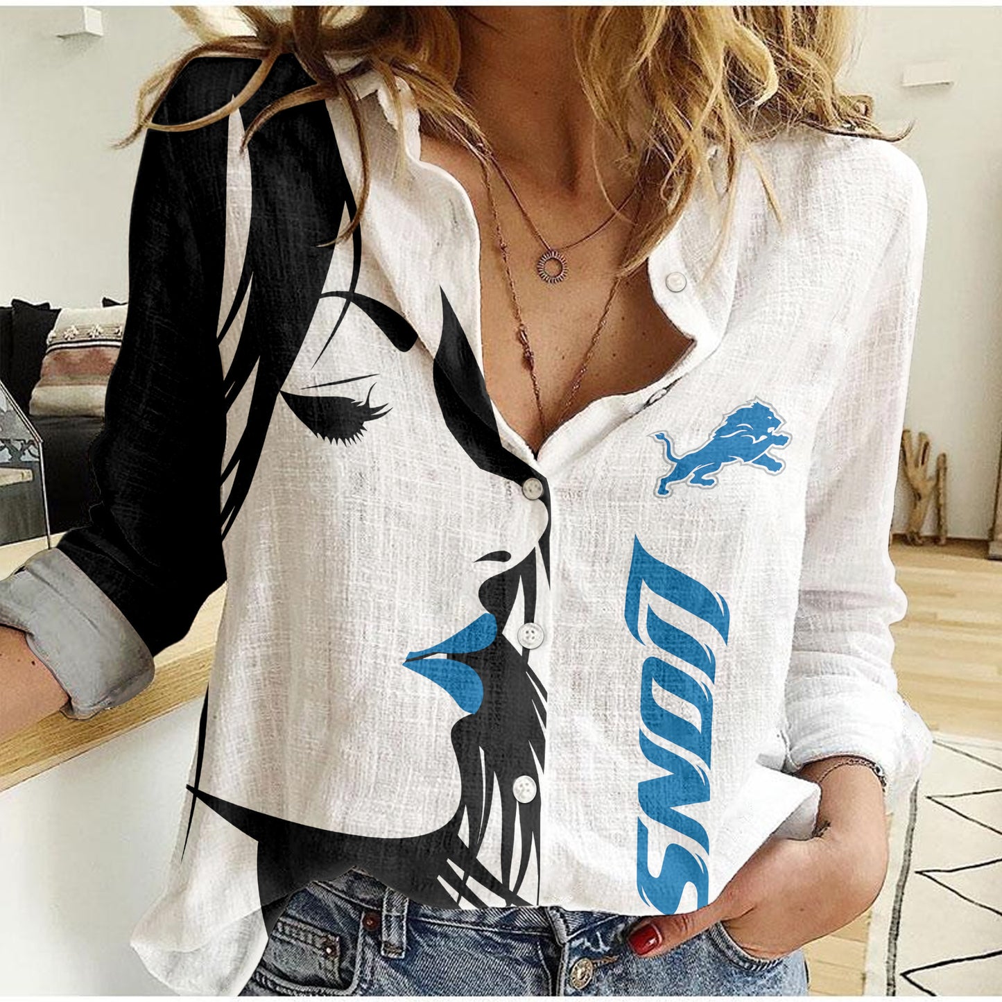 Detroit Lions Woman Shirt BG88