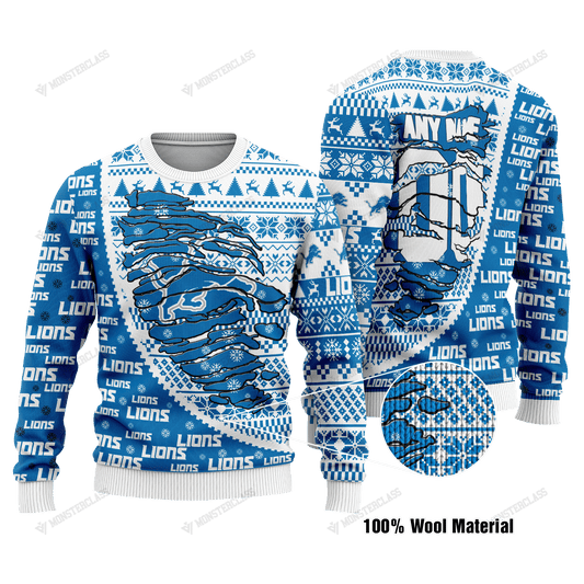 Detroit Lions Woolen Sweater 126