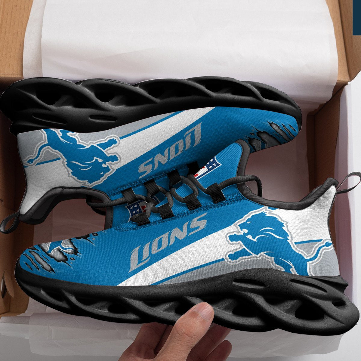 Detroit Lions Yezy Running Sneakers 979
