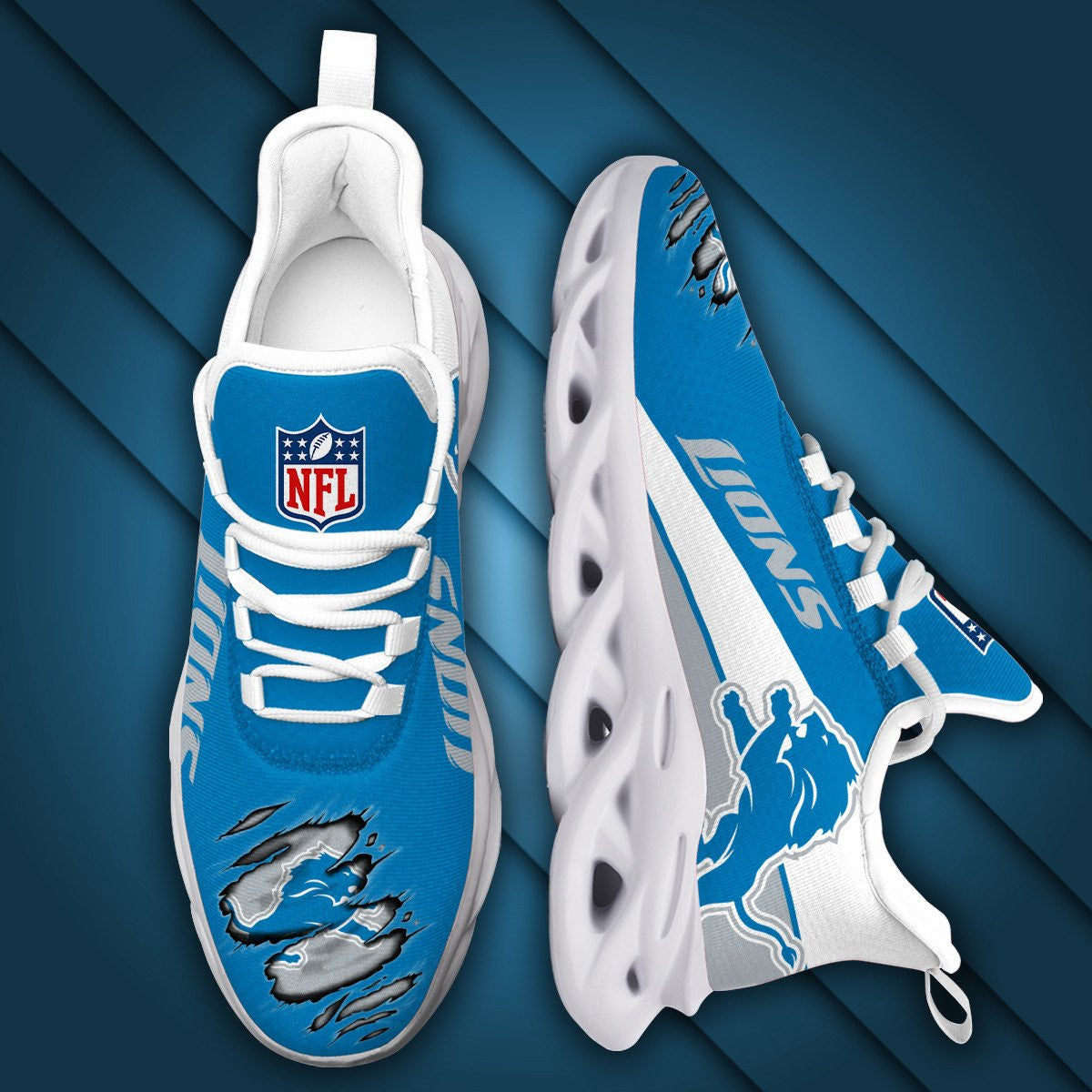 Detroit Lions Yezy Running Sneakers 979