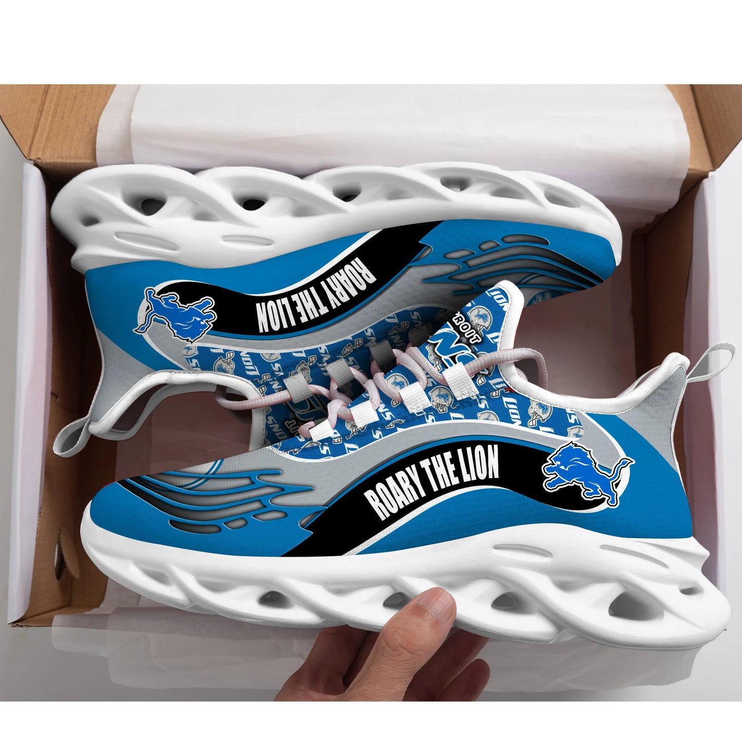 Detroit Lions Yezy Running Sneakers BB180
