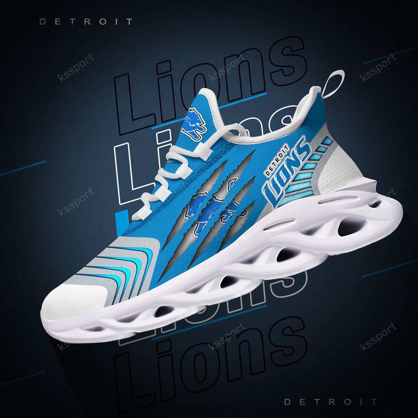 Detroit Lions Yezy Running Sneakers BB428