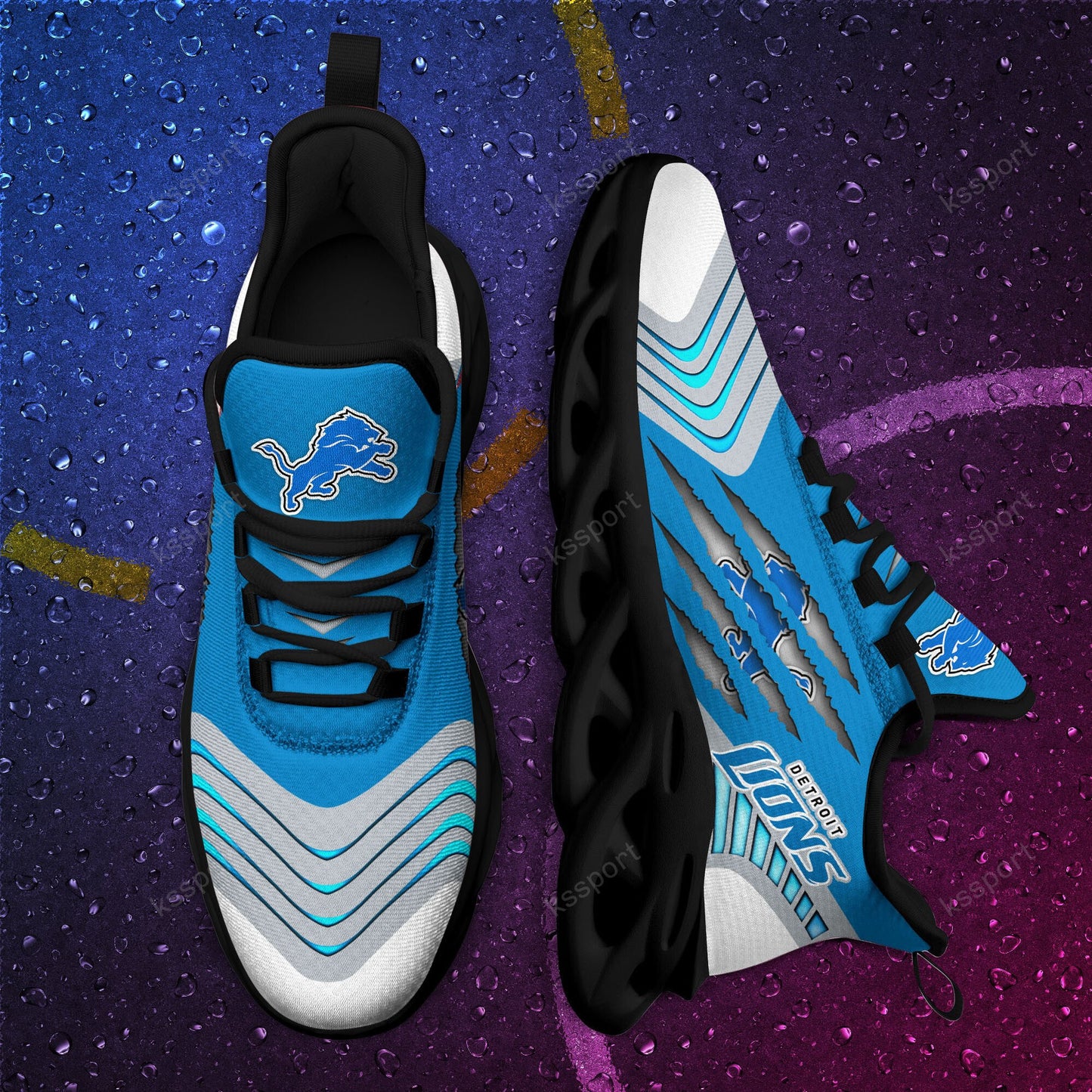 Detroit Lions Yezy Running Sneakers BB428