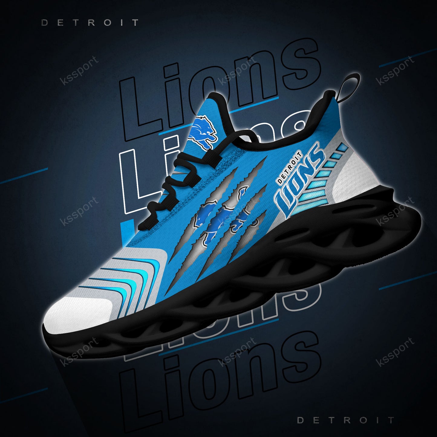 Detroit Lions Yezy Running Sneakers BB428
