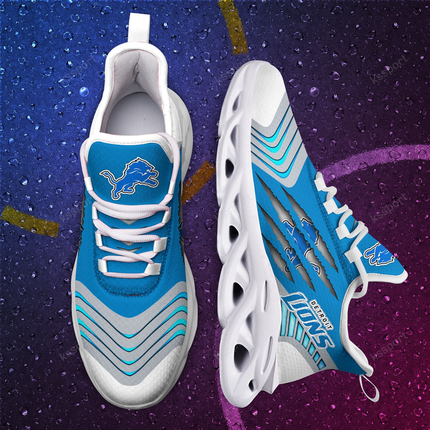 Detroit Lions Yezy Running Sneakers BB428