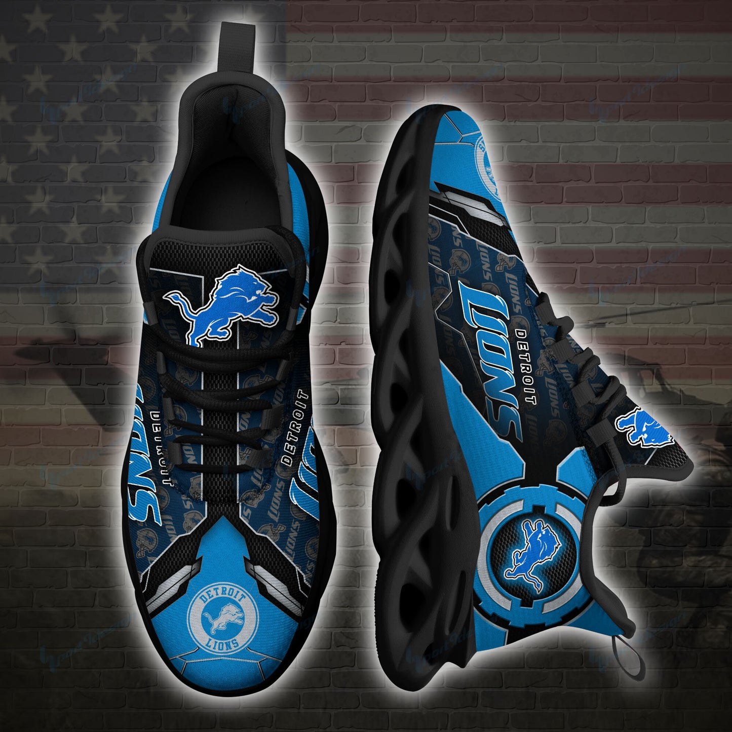 Detroit Lions Yezy Running Sneakers SPD15