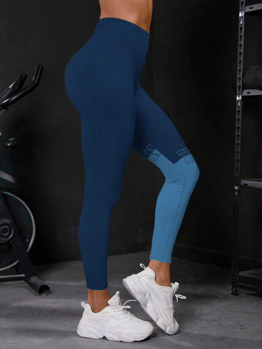 Tennessee Titans High Waist Push Up Printed Leggings (3)