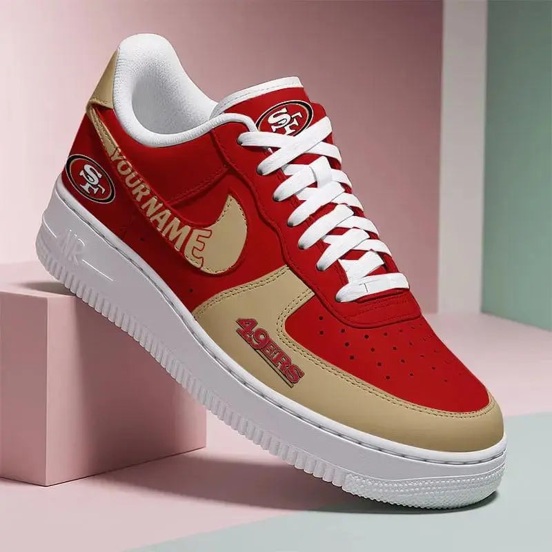 San Francisco 49ers New Personalized AF1-1 Sneakers 2025 AZBTAF1N000028