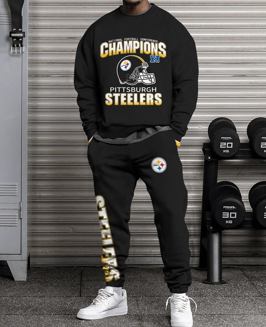 Pittsburgh Steelers Combo 3D Sweatsuit and Sweatpants Unisex CBSP148