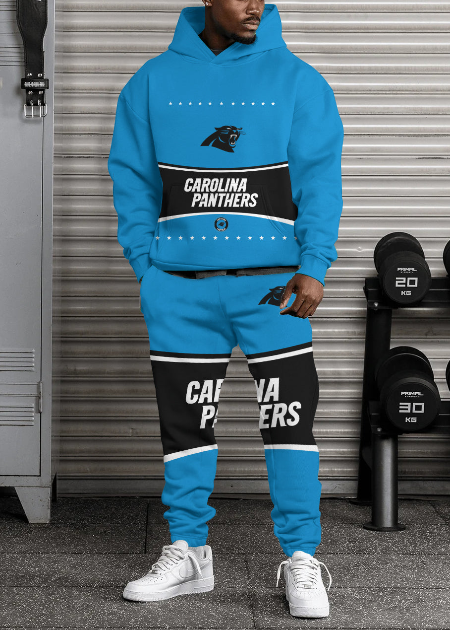 Carolina Panthers Combo Pullover Hoodie And Sweatpants AZBTPHSP000450