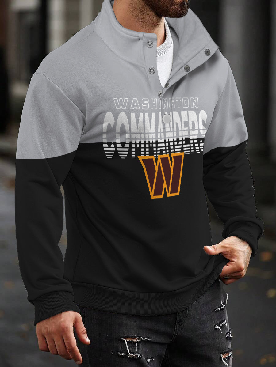 Washington Commanders Casual Colorful Stand Collar Sweatshirt AZBTSCSW000181