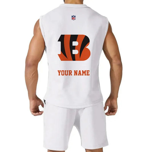 Cincinnati Bengals Combo Men Jersey Tank Top and Shorts AZICOTATTMS00011