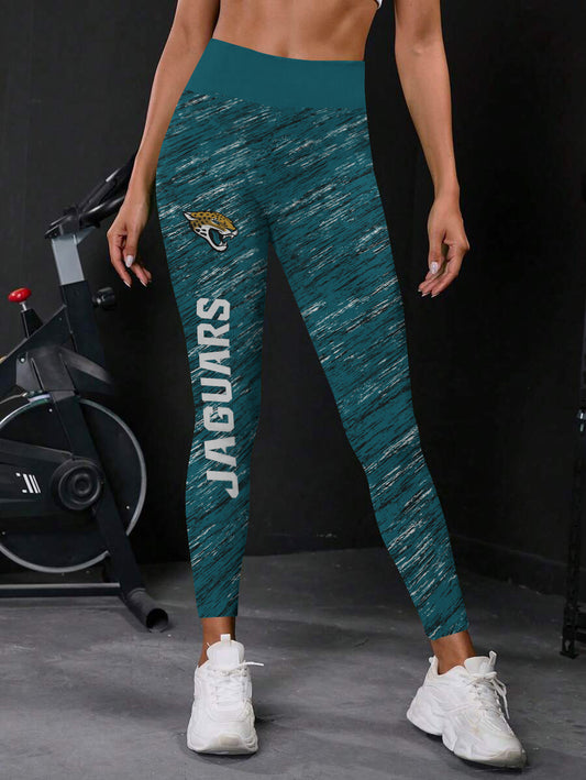 Jacksonville Jaguars High Waist Push Up Printed Leggings (1)