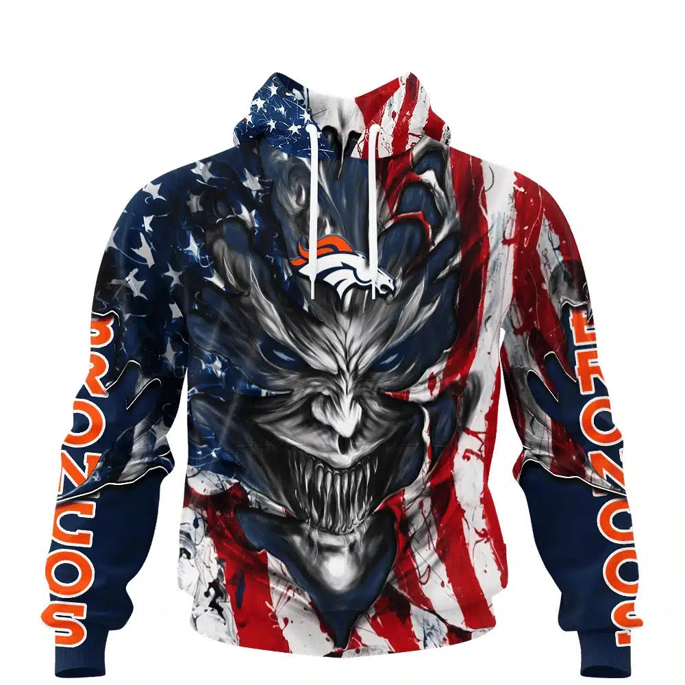 Denver Broncos All Over Printed T-shirt Sweatshirt Hoodie AZCHD577