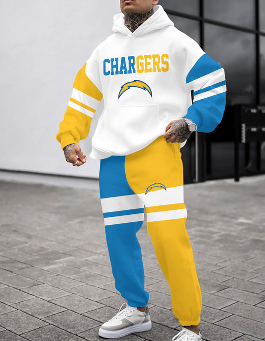 Los Angeles Chargers Combo Pullover Hoodie And Sweatpants AZBTPHSP000471