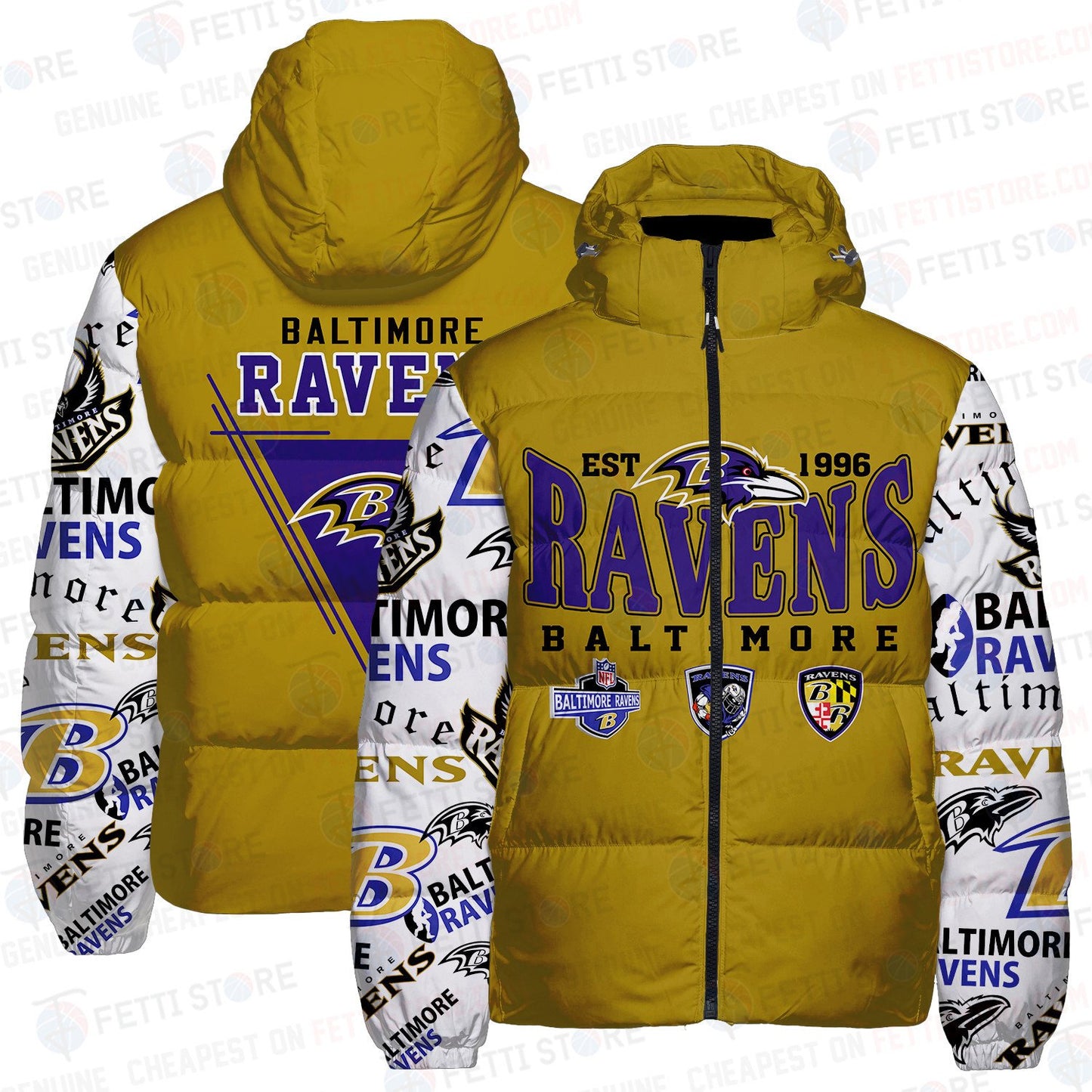 Baltimore Ravens CozyCloud Down Jacket AZBTDWJ000245