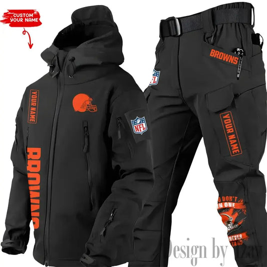 Cleveland Browns Outdoor Jacket and Pants 000136