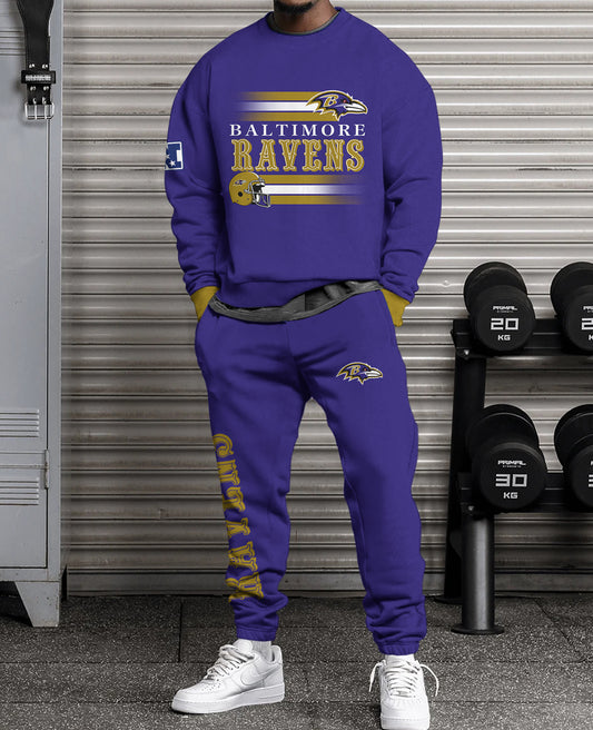 Baltimore Ravens Combo 3D Sweatsuit and Sweatpants Unisex CBSP145