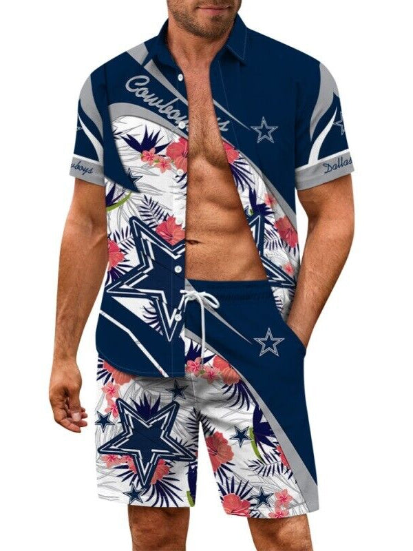 Dallas Cowboys Combo Hawaiian Shirt and Shorts AZBTHWSS000209