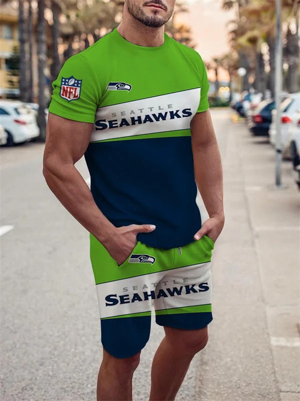 Seattle Seahawks T-shirt and Shorts AZTS608