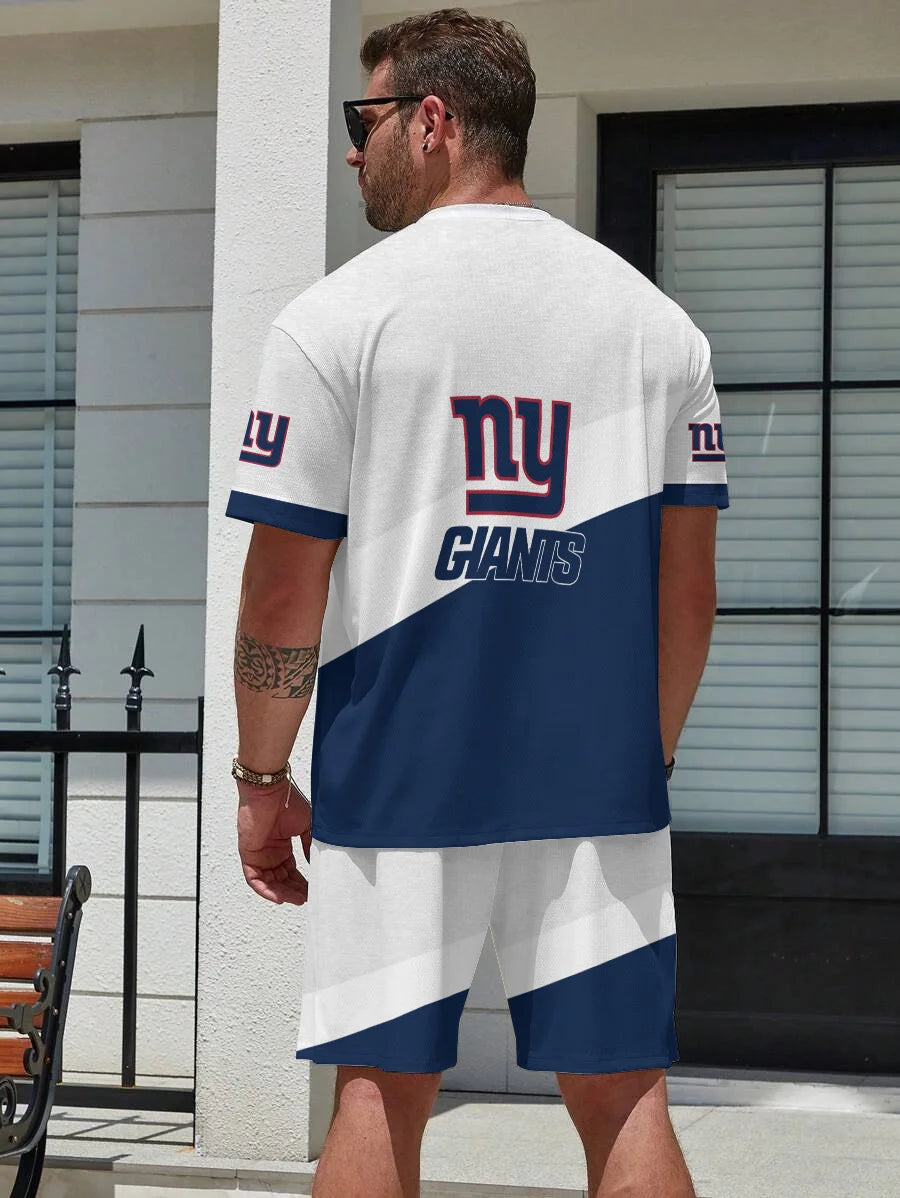 New York Giants T-shirt and Shorts AZBTTSAS000009