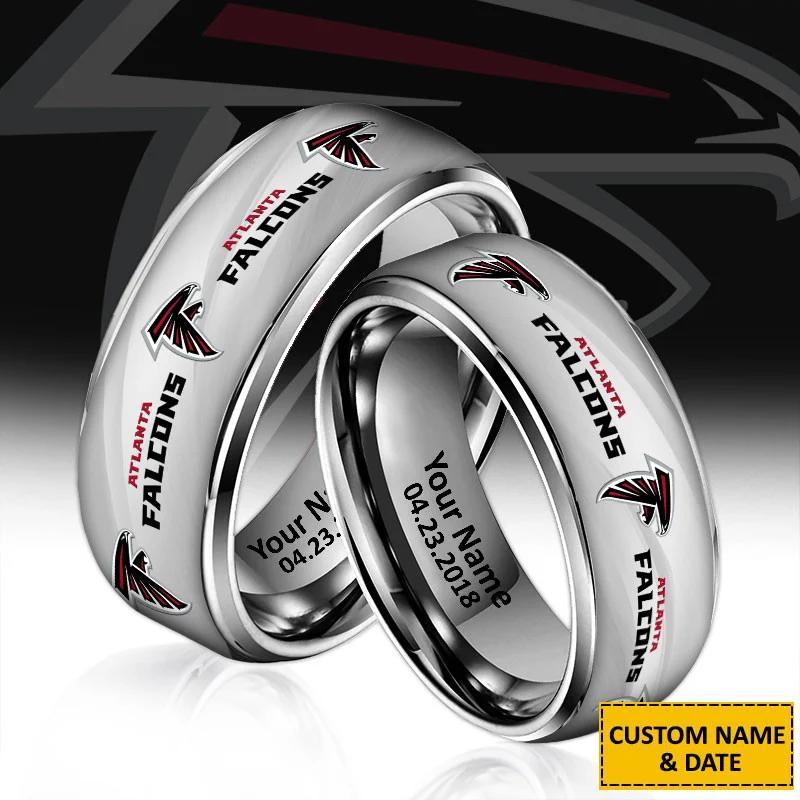 Atlanta Falcons Special Stainless Ring Custom Name AZBTSR000055