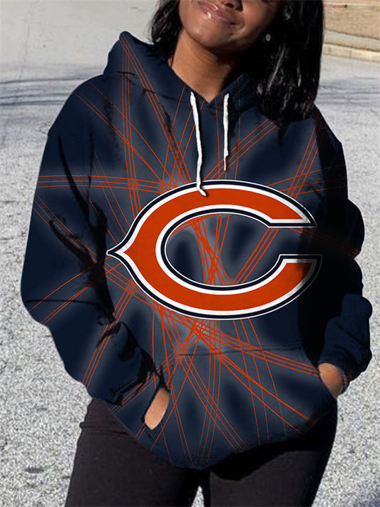Chicago Bears 3D Printed Pocket Pullover Hoodie AZBTPH000154