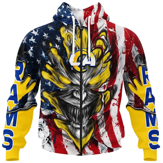 Los Angeles Rams All Over Printed T-shirt Sweatshirt Hoodie AZCHD586