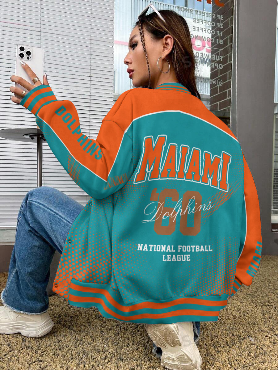 Miami Dolphins National Football League Varsity Jacket AZBTVJK000542