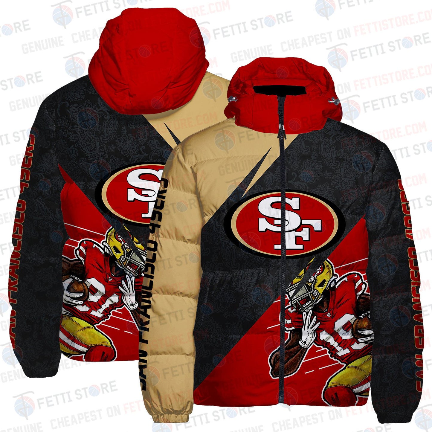 San Francisco 49ers CozyCloud Down Jacket AZBTDWJ000016
