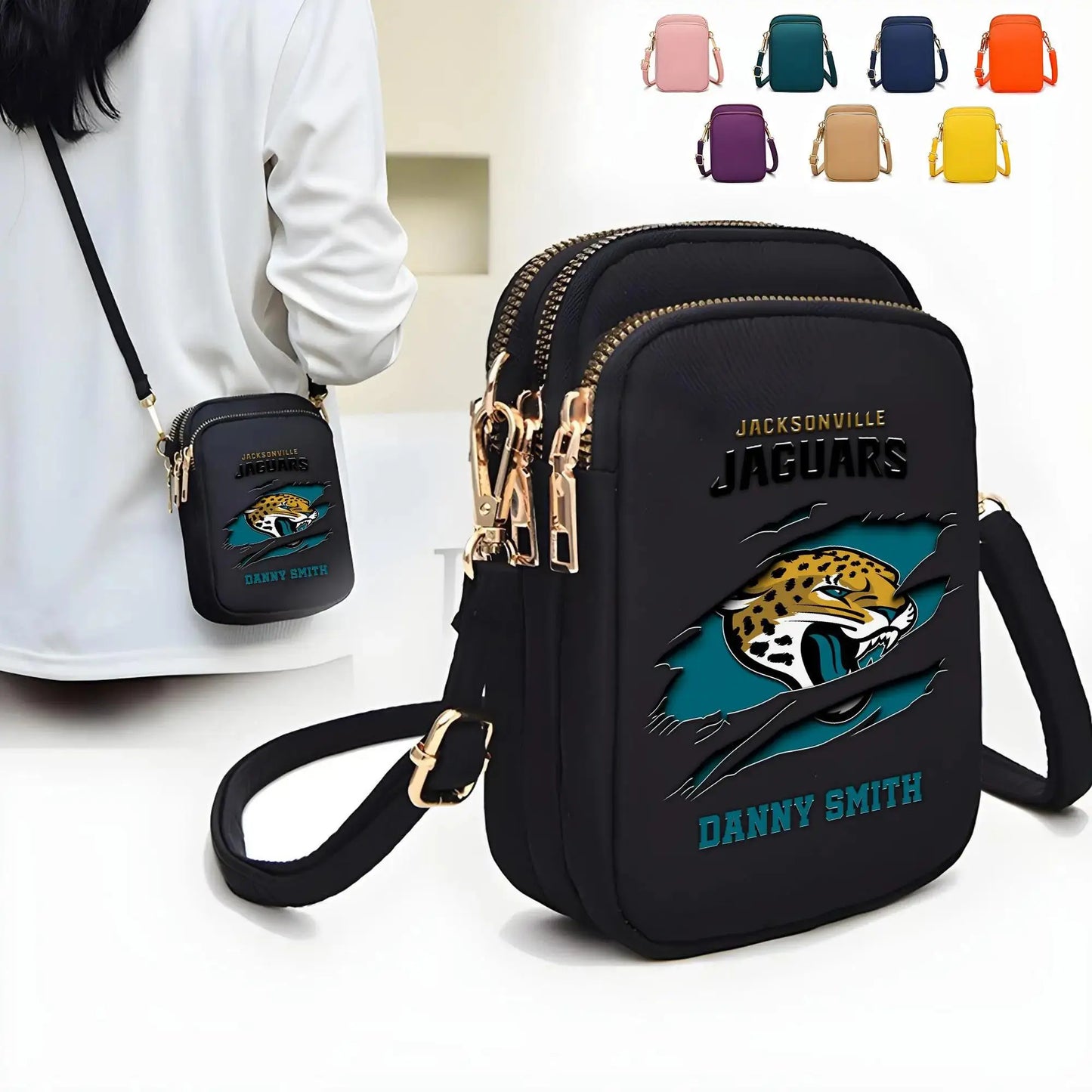 Jacksonville Jaguars Mini Crossbody Bag for Women New Trending 2025 AZBT2DMCB000050
