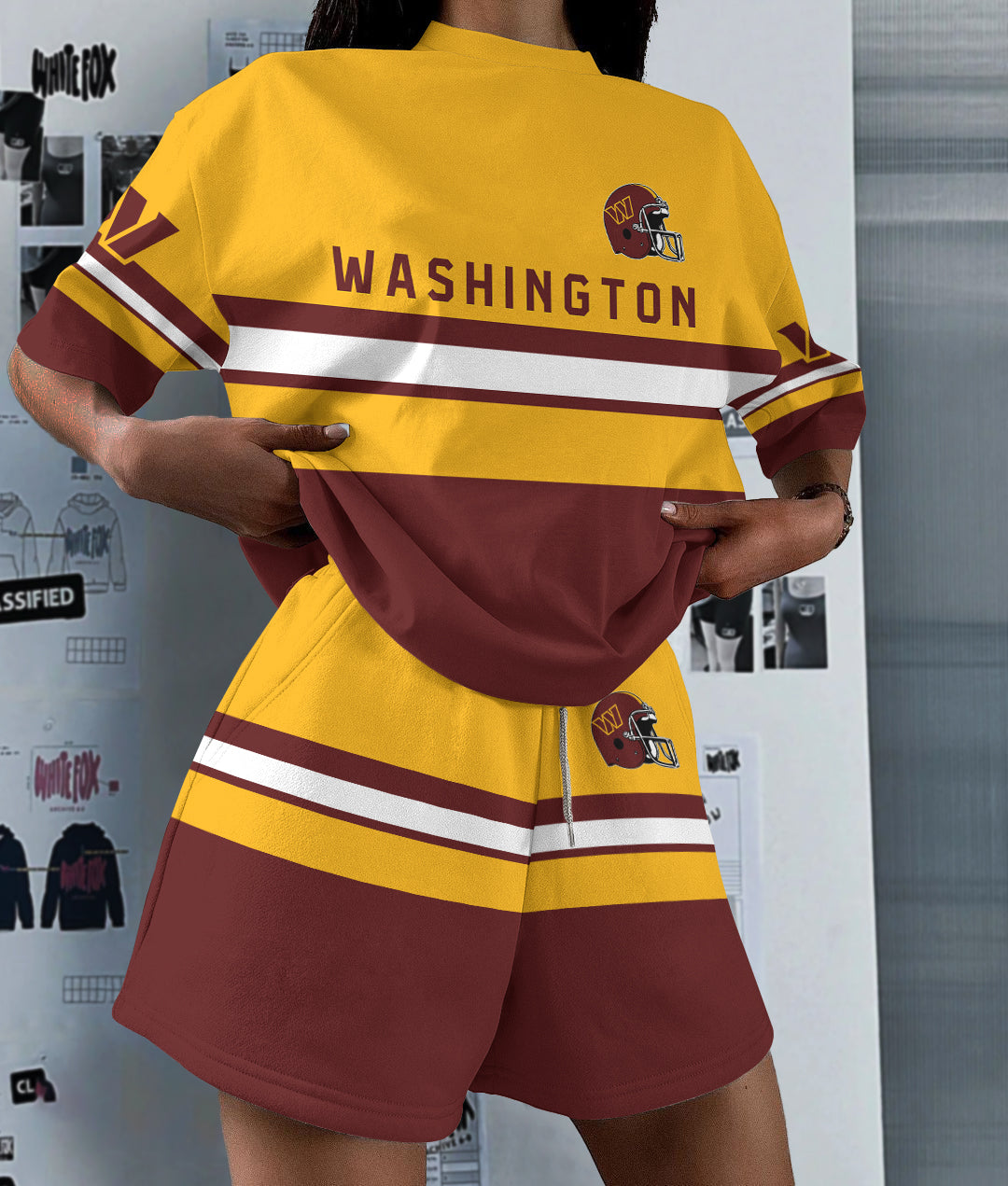 Washington Commanders Limited Edition Top And Shorts Two-Piece Suits (2)