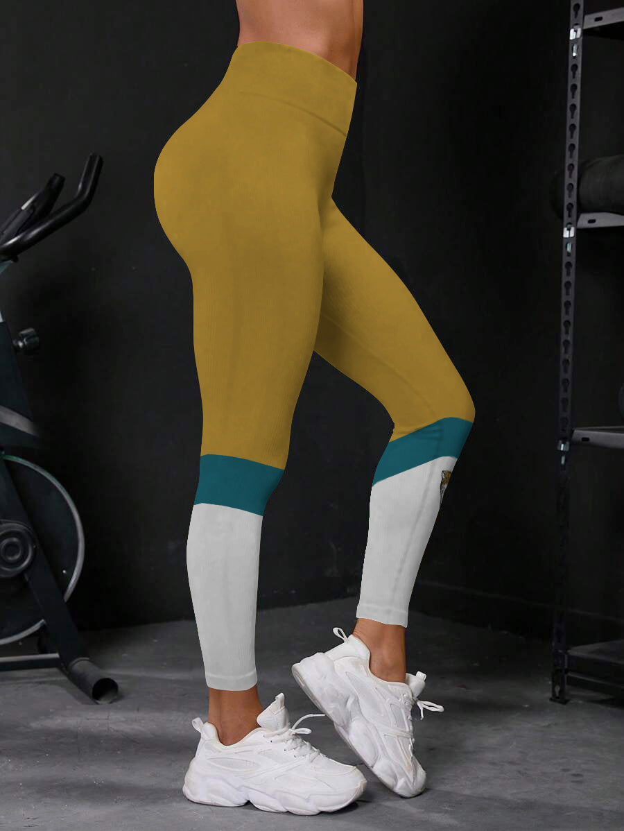 Jacksonville Jaguars High Waist Push Up Printed Leggings