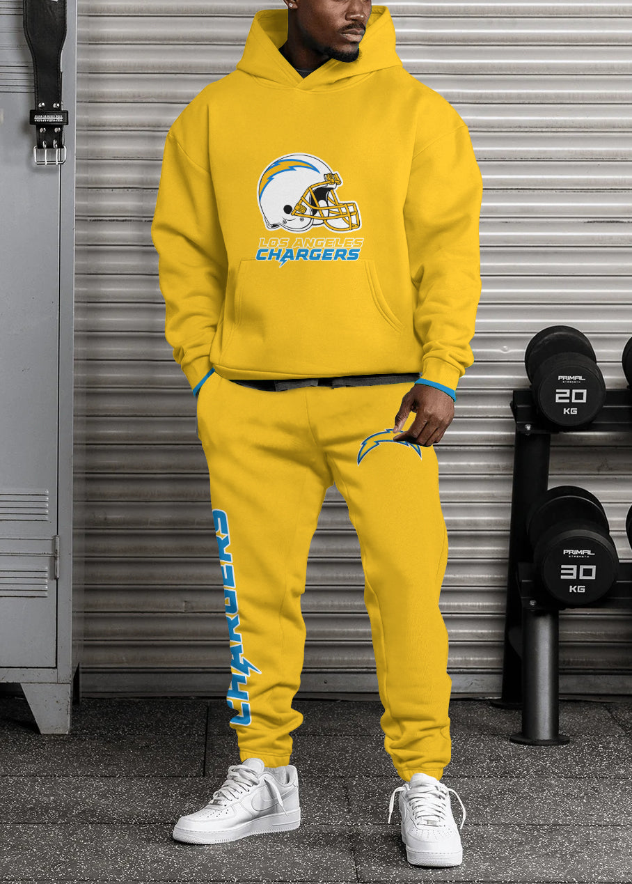 Los Angeles Chargers Combo Pullover Hoodie And Sweatpants AZBTPHSP000258