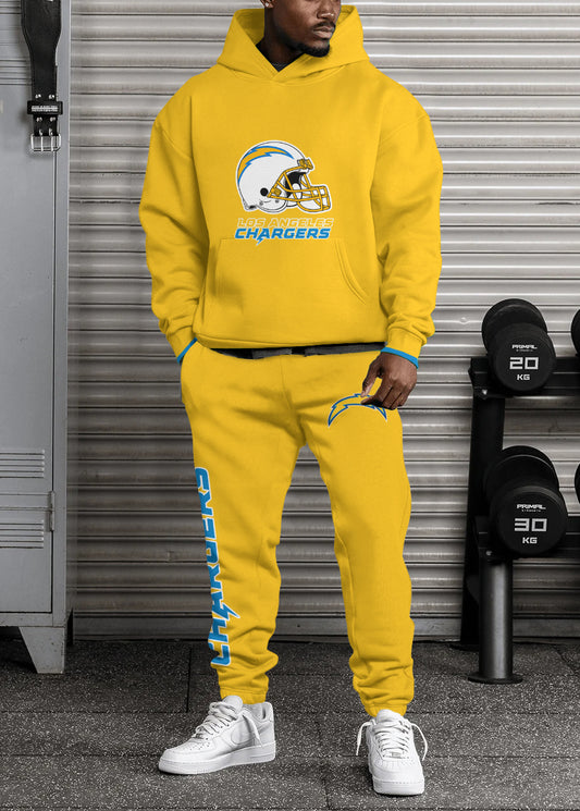 Los Angeles Chargers Combo Pullover Hoodie And Sweatpants AZBTPHSP000258