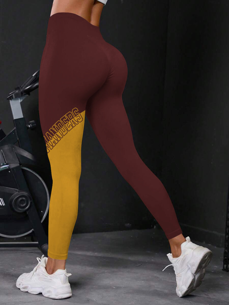 Washington Commanders High Waist Push Up Printed Leggings (3)