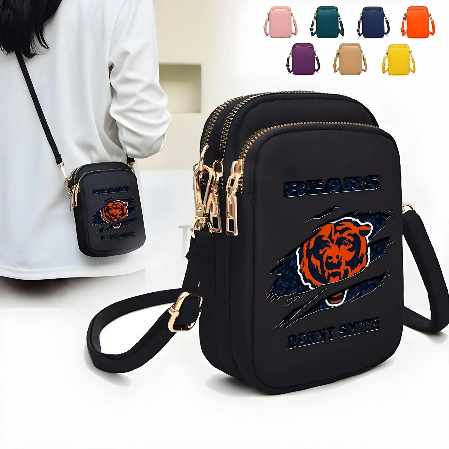 Chicago Bears Mini Crossbody Bag for Women New Trending 2025 AZBT2DMCB000021