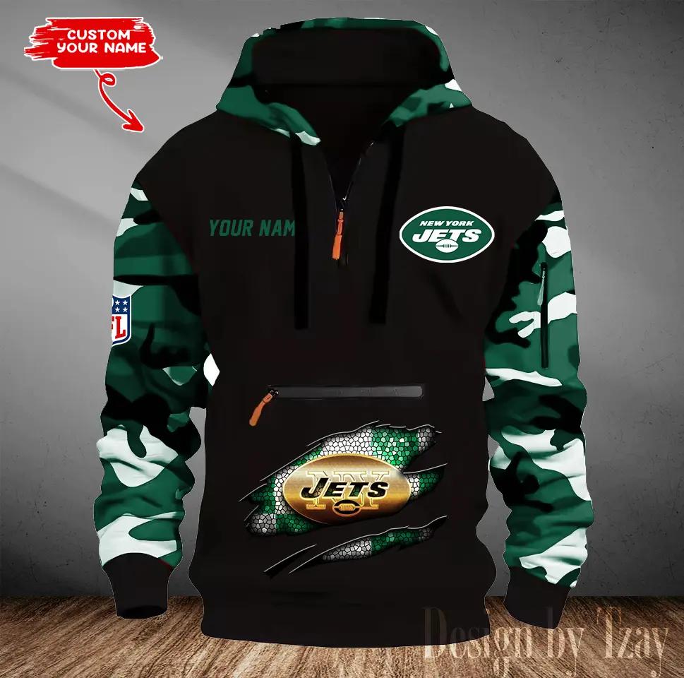 New York Jets Camouflage Hooded Sweatshirt HA88