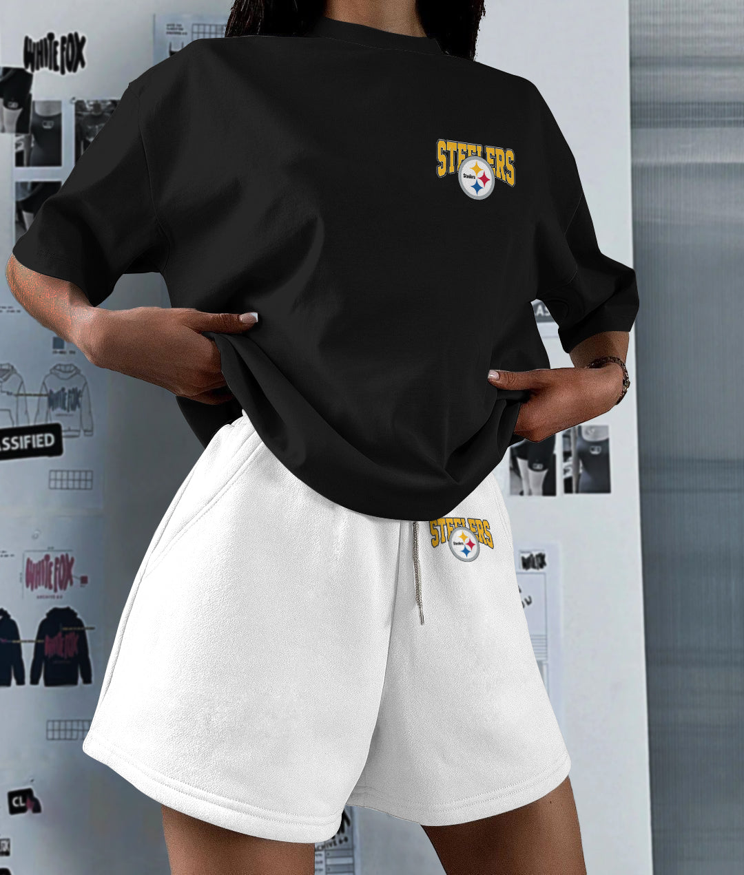 Pittsburgh Steelers  Limited Edition Top And Shorts Two-Piece Suits (1)